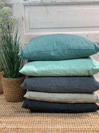 Linen cushion cover - Dark Grey