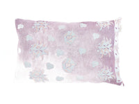 Unique sari pillowcase 60x40 with colorful bohemian patterns in orange, rust and beige as well as decorative Indian/ethnic ornaments
