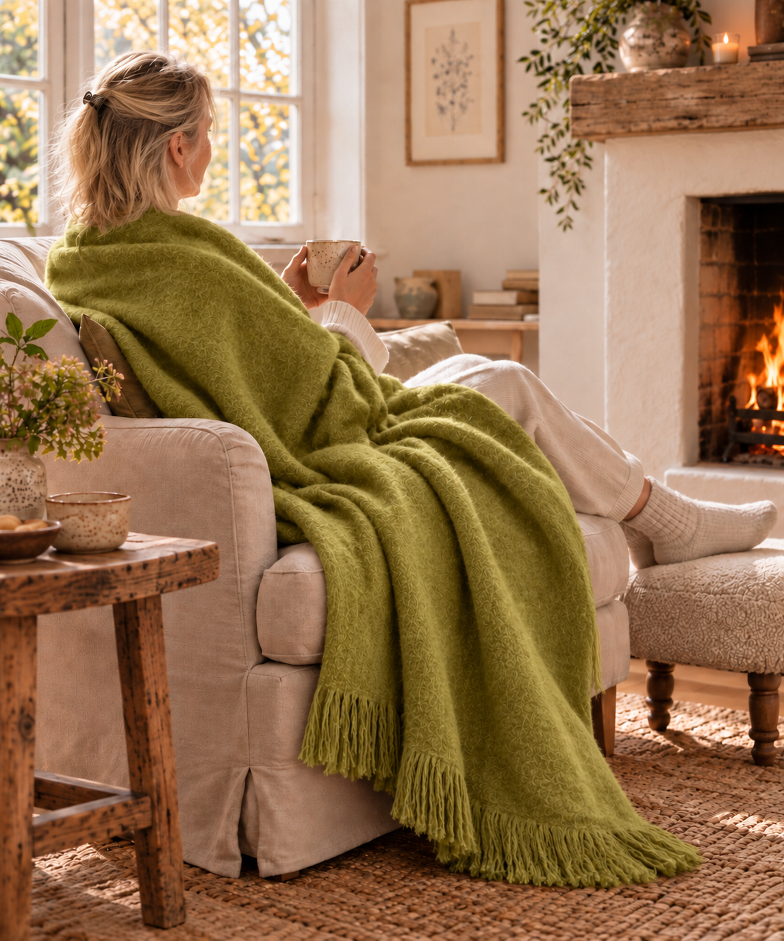 Olive Winter Plaid